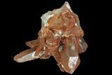 Natural, Red Quartz Crystal Cluster - Morocco #88901-1
